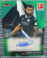 Cebio Soukou [Green Refractor] Soccer Cards 2020 Topps Finest Bundesliga Autographs Prices