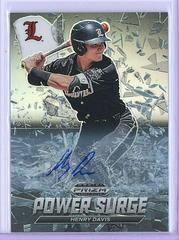 Henry Davis [Autograph Silver Prizm] #PS-HD Baseball Cards 2021 Panini Prizm Draft Picks Power Surge Prices
