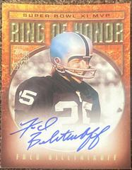 Fred Biletnikoff #RH-FB Football Cards 2002 Topps Ring of Honor Autographs Prices