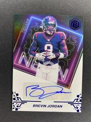 Brevin Jordan [Blue] #NS-BJ Football Cards 2022 Panini Elements Neon Signs Autographs Prices