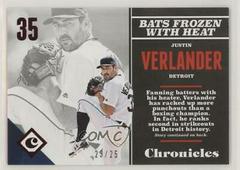 Justin Verlander [Red] #11 Baseball Cards 2017 Panini Chronicles Prices
