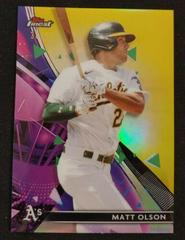 Matt Olson [Gold Refractor] #109 Baseball Cards 2021 Topps Finest Prices