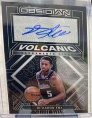 De'Aaron Fox #VS-FOX Basketball Cards 2021 Panini Obsidian Volcanic Signatures Prices
