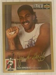 Juan Gonzalez [Gold Signature] #630 Baseball Cards 1994 Collector's Choice Prices