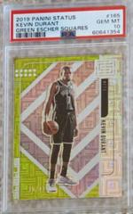 Kevin Durant [Green Escher Squares] #165 Basketball Cards 2019 Panini Status Prices