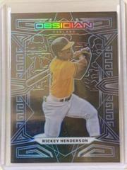 Rickey Henderson [Carolina Blue] #31 Baseball Cards 2023 Panini Chronicles Obsidian Prices