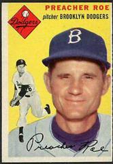 Preacher Roe [Gray Back] #14 Baseball Cards 1954 Topps Prices