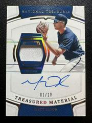 Matt Olson [Holo Gold] Baseball Cards 2022 Panini National Treasures Material Signatures Prices