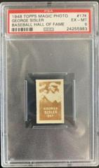 George Sisler Baseball Cards 1948 Topps Magic Photo Baseball Hall of Fame Prices