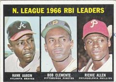NL RBI Leaders [Hank Aaron, Bob Clemente, Richie Allen] Baseball Cards 1967 Topps Prices