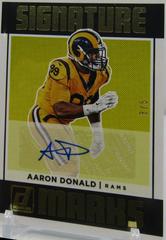 Aaron Donald Football Cards 2018 Donruss Signature Marks Prices