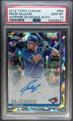 Reese McGuire [Purple Refractor] #RM Baseball Cards 2019 Topps Chrome Sapphire Rookie Autographs Prices