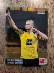 Erling Haaland [Gold Refractor] Soccer Cards 2021 Stadium Club Chrome Bundesliga Prices