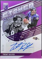Trent Dilfer [Purple] #ET-TD Football Cards 2023 Panini Donruss Elite Etched in Time Signatures Prices
