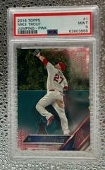 Mike Trout [Jumping Pink] #1 Baseball Cards 2016 Topps Prices