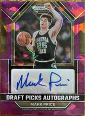 Mark Price [Purple Ice] Basketball Cards 2023 Panini Prizm Draft Picks Autographs Prices