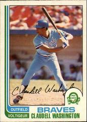 Claudell Washington #32 Baseball Cards 1982 O Pee Chee Prices
