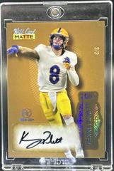 Kenny Pickett [Gold Rainbow Foil] #MB-A Football Cards 2022 Wild Card Matte Autographs Prices