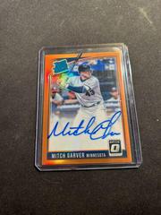 Mitch Garver [Orange] #RRS-MG Baseball Cards 2018 Panini Donruss Optic Rated Rookie Signatures Prices