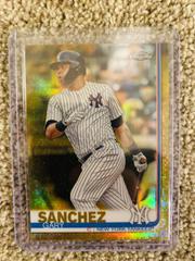 Gary Sanchez [Gold Refractor] #182 Baseball Cards 2018 Topps Chrome Prices