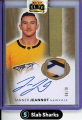 Tanner Jeannot [Gold Autograph Patch] #2022-TJ Hockey Cards 2021 Upper Deck The Cup Rookie Class of 2022 Prices