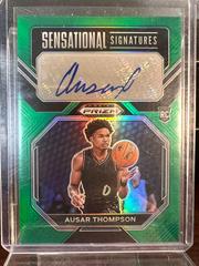 Ausar Thompson [Green] #SS-AST Basketball Cards 2023 Panini Prizm Draft Picks Sensational Signatures Prices