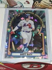 Brett Baty [Atomic] Baseball Cards 2023 Bowman Chrome Rookie of the Year Favorites Prices