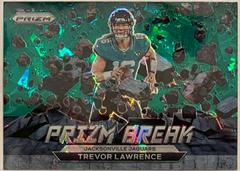 Trevor Lawrence [Green Ice] Football Cards 2022 Panini Prizm Break Prices