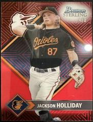 Jackson Holliday [Red] #ST-8 Baseball Cards 2023 Bowman Sterling Tek Prices