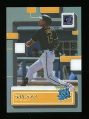 Oneil Cruz [Purple] #52 Baseball Cards 2022 Panini Chronicles Clearly Donruss Prices