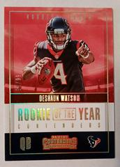 Deshaun Watson [Gold] #RY-2 Football Cards 2017 Panini Contenders Rookie of the Year Prices