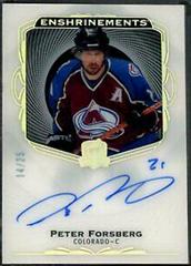 Peter Forsberg Hockey Cards 2021 Upper Deck The Cup Enshrinements Autographs Prices