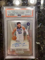 Karl Anthony Towns #FS-KAT Basketball Cards 2021 Panini Prizm Flashback Signatures Prices
