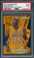 Kobe Bryant [Orange Die Cut Prizm] Basketball Cards 2014 Panini Prizm Prices