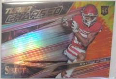 Marvin Mims [Tie Dye] #TC-MM Football Cards 2023 Panini Select Draft Picks Turbocharged Prices