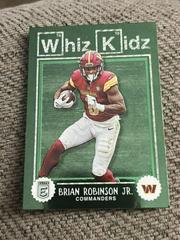 Brian Robinson Jr. [Green] #WK-32 Football Cards 2023 Panini Donruss Elite Whiz Kidz Prices