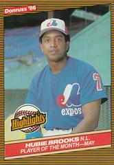 Hubie Brooks #15 Baseball Cards 1986 Donruss Highlights Prices