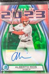 Alberto Rios [Green] #23A-AR Baseball Cards 2023 Bowman Draft Class of Autographs Prices