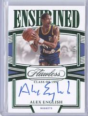 Alex English [Emerald] #17 Basketball Cards 2022 Panini Flawless Enshrined Signature Prices