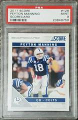 Peyton Manning [Scorecard] #128 Football Cards 2011 Panini Score Prices