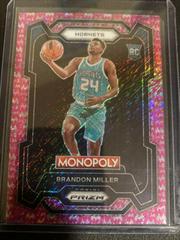 Brandon Miller [Pink Millionaire Shimmer] #15 Basketball Cards 2023 Panini Prizm Monopoly Prices
