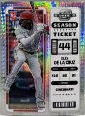 Elly De La Cruz [Hyper] #23 Baseball Cards 2023 Panini Chronicles Contenders Optic Prices
