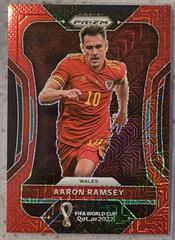 Aaron Ramsey [Red Mojo] #295 Soccer Cards 2022 Panini Prizm World Cup Prices