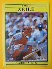 Todd Zeile #654 Baseball Cards 1991 Fleer Prices