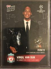 Virgil van Dijk Soccer Cards 2019 Topps Now UEFA Champions League Prices