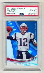 Tom Brady [Sapphire] #74 Football Cards 2013 Topps Platinum Prices