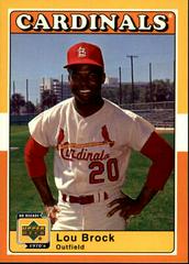 Lou Brock #55 Baseball Cards 2001 Upper Deck Decade 1970's Prices
