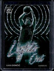 Luka Doncic [Holo Fast Break] #10 Basketball Cards 2022 Panini Donruss Optic Lights Out Prices
