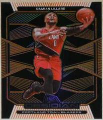 Damian Lillard [Orange] #2 Basketball Cards 2019 Panini Obsidian Prices
