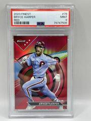 Bryce Harper [Red] #78 Baseball Cards 2023 Topps Finest Prices